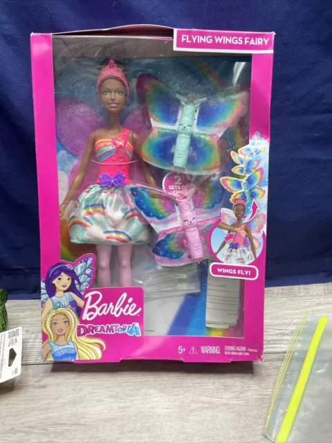 Barbie dreamtopia rainbow cove flying wings fairy doll shop